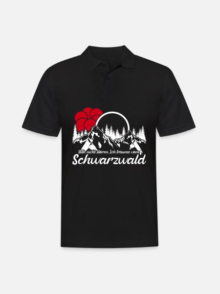 Schwarzwald Urlaub - Männer Poloshirt - Schwarz