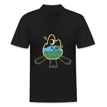 Randonnée à Zugspitze - Polo Homme - noir - Devant - Kai (181cm)