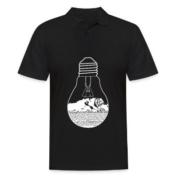 Zugspitze dans l’alpinisme à ampoules - Polo Homme - noir - Devant - Kai (181cm)
