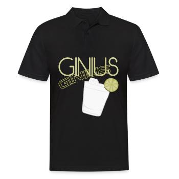 Gin - Männer Poloshirt - Schwarz - Vorne - Kai (181cm)