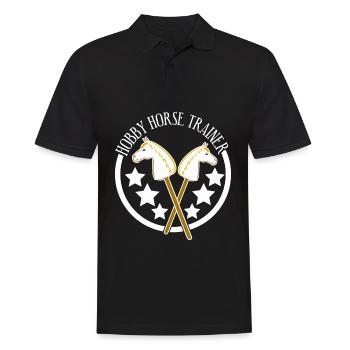 Hobbyhorse Trainer Hobby Horse - Men's Polo Shirt - black - Front - Kai (181cm)