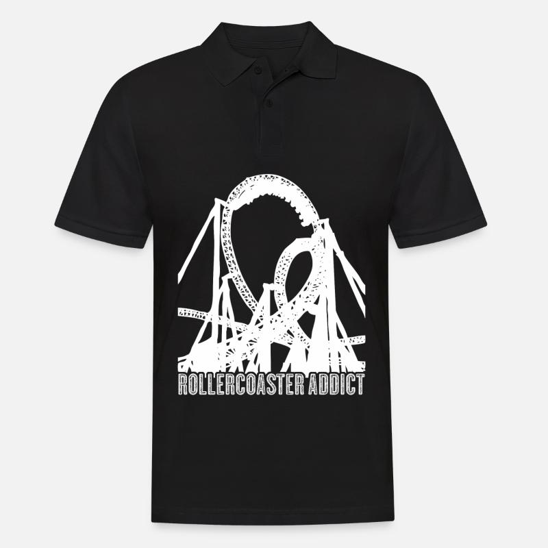 Roller coaster roller rider - Polo Homme - noir
