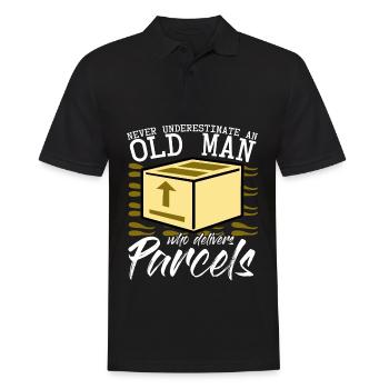 Parcel deliverer, postman, parcel carrier - Men's Polo Shirt - black - Front - Kai (181cm)