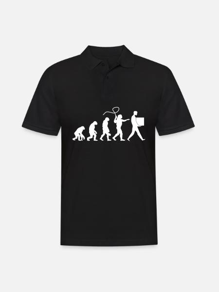 Parcel deliverer, postman, parcel carrier - Men's Polo Shirt - black