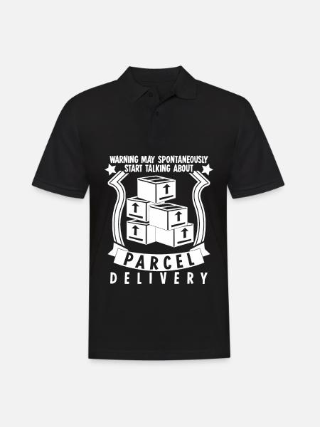 Paketbote Postbote Paketzusteller - Männer Poloshirt - Schwarz