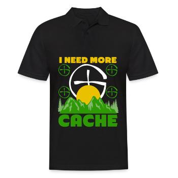 Geocacher Saying Chasse au trésor Geocache - Polo Homme - noir - Devant - Kai (181cm)