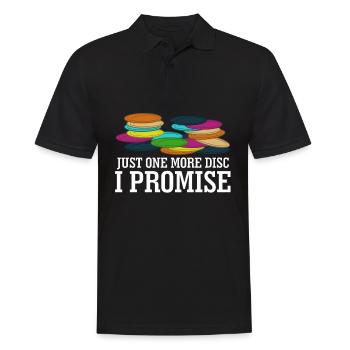 Disc golf Frisbees Discgolf Frisbee - Men's Polo Shirt - black - Front - Kai (181cm)