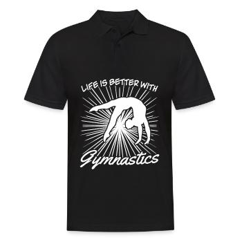 Gymnastique Gymnastique rythmique - Polo Homme - noir - Devant - Kai (181cm)