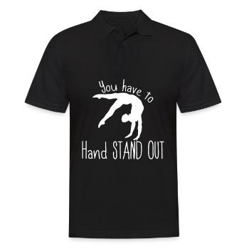 Handstand Gymnastique Gymnastique - Polo Homme - noir - Devant - Kai (181cm)