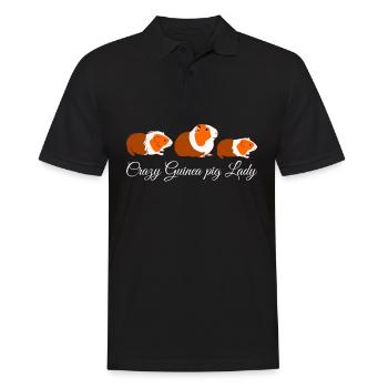 Guinea pig woman guinea guinea pigs - Men's Polo Shirt - black - Front - Kai (181cm)