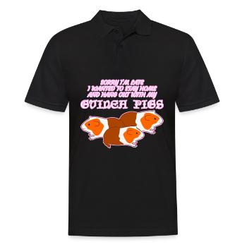 Guinea Pig - Männer Poloshirt - Schwarz - Vorne - Kai (181cm)