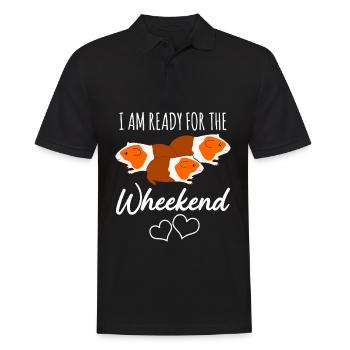 Week-end de blagues des cochons d’Inde - Polo Homme - noir - Devant - Kai (181cm)
