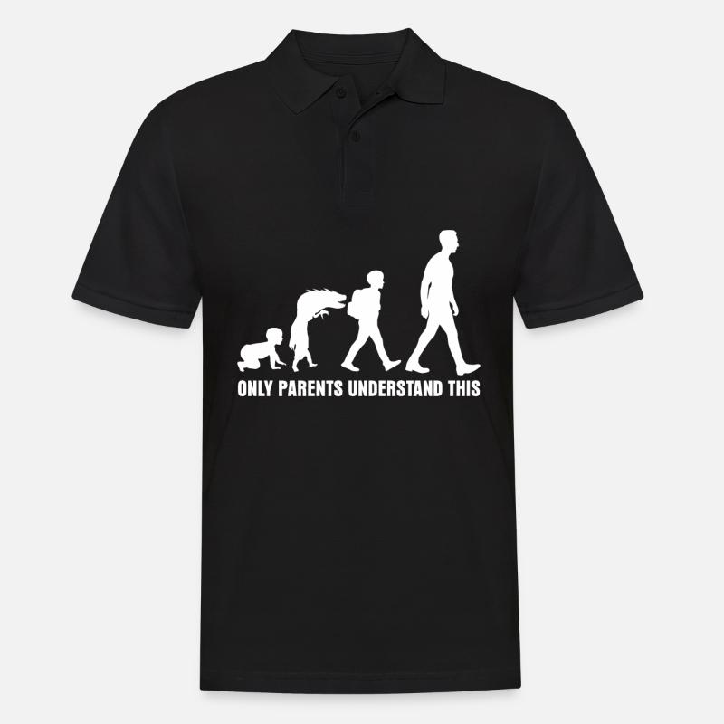 Trotzphase Kindererziehung Vater Mutter - Männer Poloshirt - Schwarz