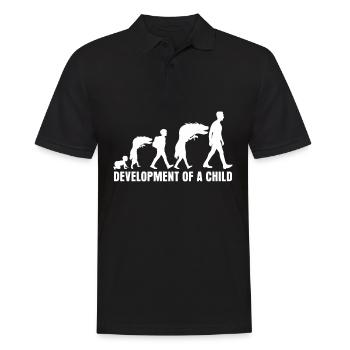 Parents Puberté Mère Père - Polo Homme - noir - Devant - Kai (181cm)
