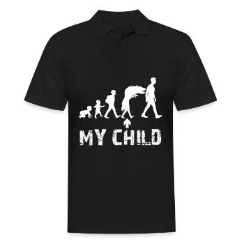 Parents Puberté Mère Père - Polo Homme - noir - Devant - Kai (181cm)