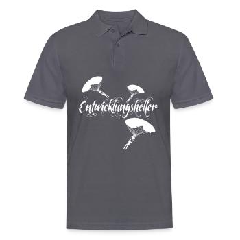 verhedderte Fallschirm Leine - Männer Poloshirt - Anthrazit - Vorne - Nico (186cm)