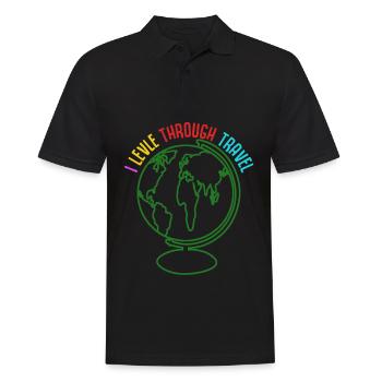 Travel Travel Air Travel Holiday Excursion - Men's Polo Shirt - black - Front - Kai (181cm)