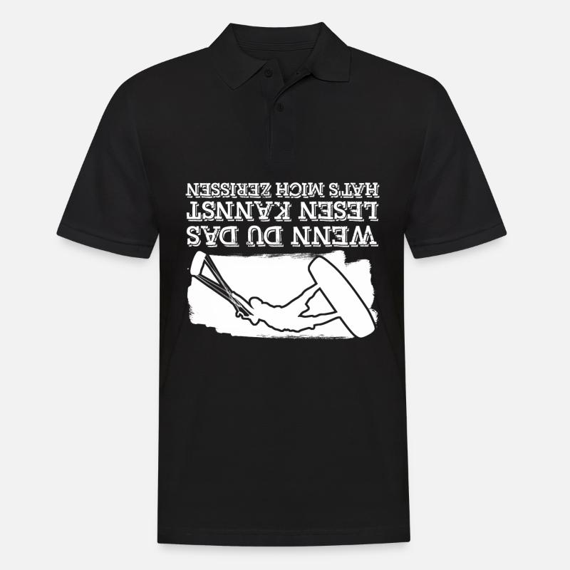 Kitesurfer Kitesurfen Kiteboarder - Männer Poloshirt - Schwarz