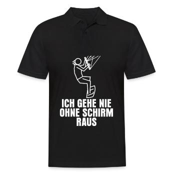 Kitesurfer Spruch Kitesurfen Kiteboarder - Männer Poloshirt - Schwarz - Vorne - Kai (181cm)