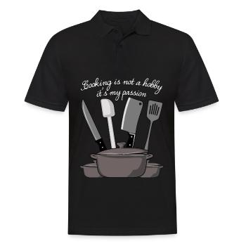 Chaque de chef Marmite Cuisine Cuisinier - Polo Homme - noir - Devant - Kai (181cm)