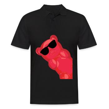 Oursons en gélatine avec des lunettes de soleil - Polo Homme - noir - Devant - Kai (181cm)