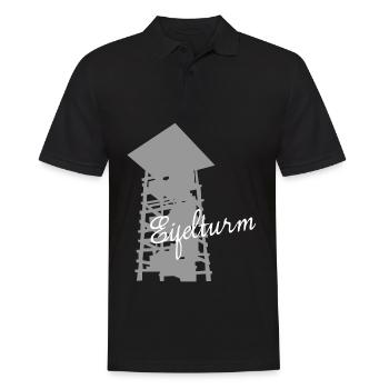 Eifel Eifeler Aussichtsturm Eifler - Männer Poloshirt - Schwarz - Vorne - Kai (181cm)