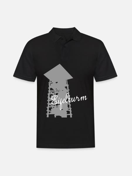 Eifel Eifeler Aussichtsturm Eifler - Männer Poloshirt - Schwarz