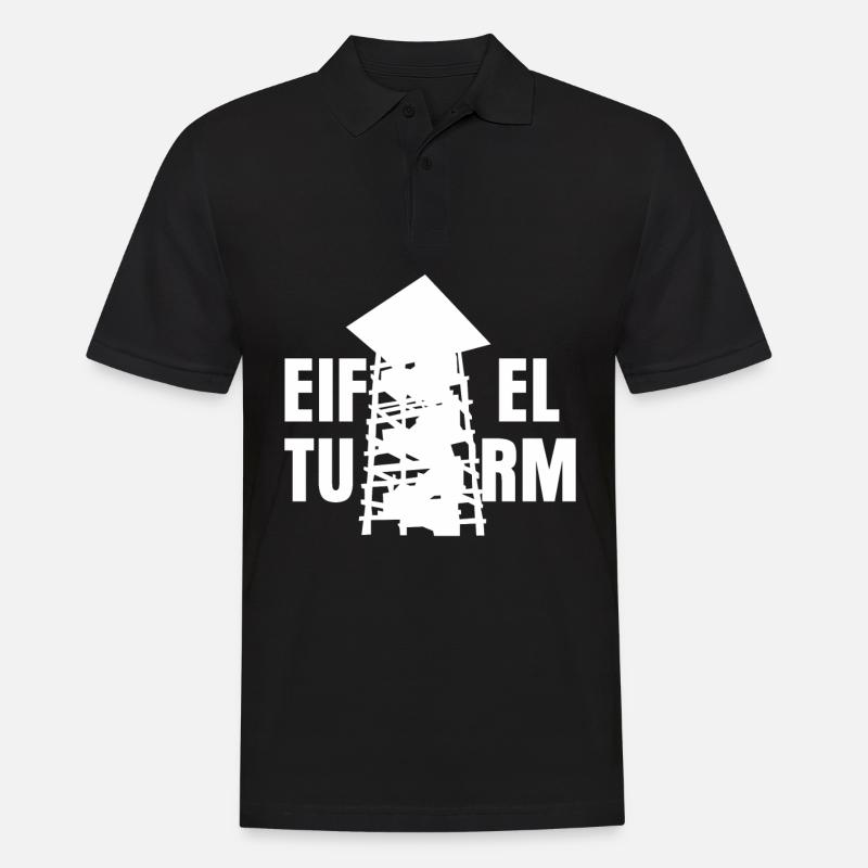 Eifel Aussichtsturm Eifler Eifeler - Männer Poloshirt - Schwarz