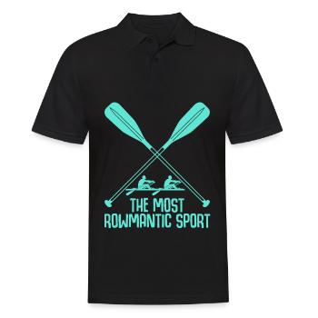 Rudersport Rudern Ruderverein Ruderboot - Männer Poloshirt - Schwarz - Vorne - Kai (181cm)