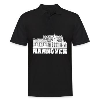 Souvenir du bâtiment de Hanovre - Polo Homme - noir - Devant - Kai (181cm)