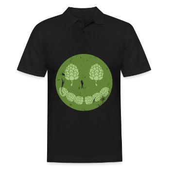 Beer Smile Beer Brewer Hops - Men's Polo Shirt - black - Front - Kai (181cm)