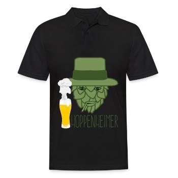 Hops Beer Hobby Brewers Beer Brewers - Men's Polo Shirt - black - Front - Kai (181cm)
