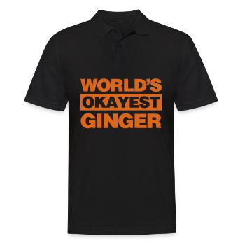 Rote Haare lustig Rothaarig Rotschopf - Männer Poloshirt - Schwarz - Vorne - Kai (181cm)
