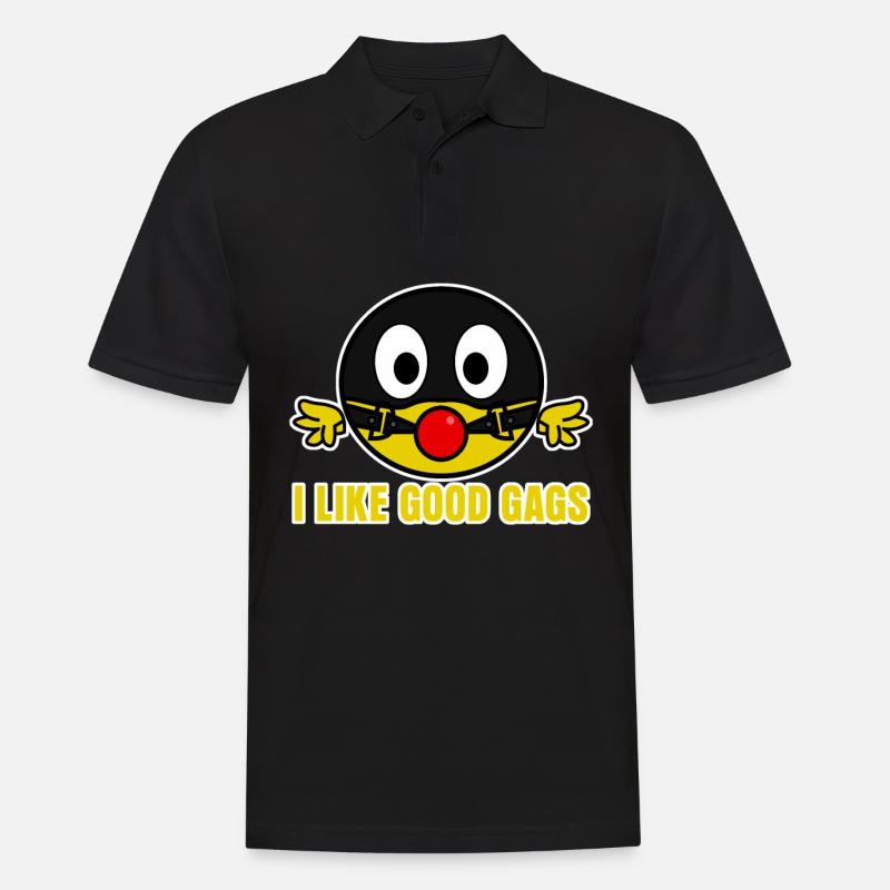 BDSM Gag - Männer Poloshirt - Schwarz