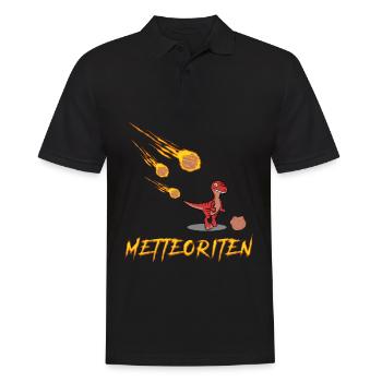 Hackfleisch Mettfleisch Mettbrötchen - Männer Poloshirt - Schwarz - Vorne - Kai (181cm)