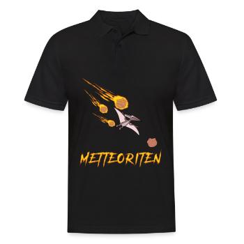 Hackfleisch Mettbällchen Mettbrötchen - Männer Poloshirt - Schwarz - Vorne - Kai (181cm)