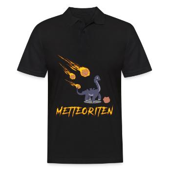 Mettbällchen Mettbrötchen Hackfleisch - Männer Poloshirt - Schwarz - Vorne - Kai (181cm)