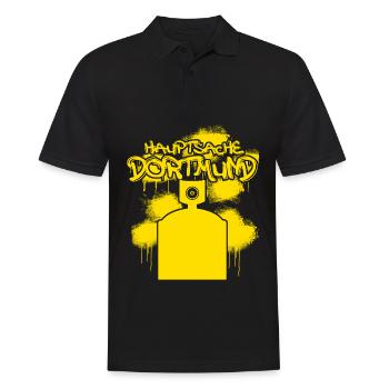Dortmunder Hauptsache Dortmund - Männer Poloshirt - Schwarz - Vorne - Kai (181cm)