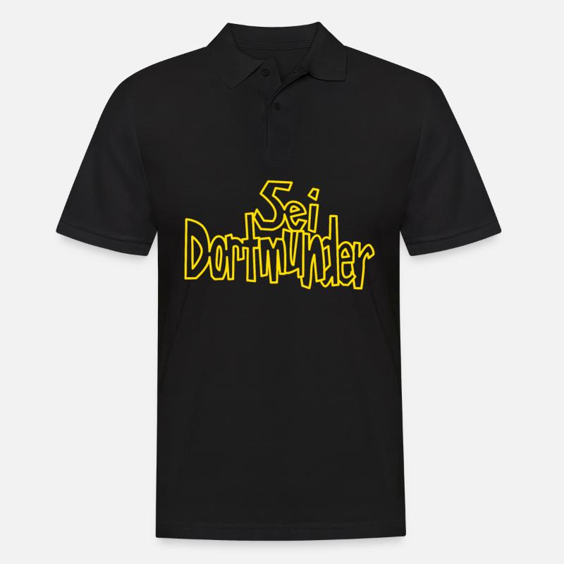 Sei Dortmunder - Männer Poloshirt - Schwarz