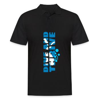 Taucher Tauchen - Männer Poloshirt - Schwarz - Vorne - Kai (181cm)