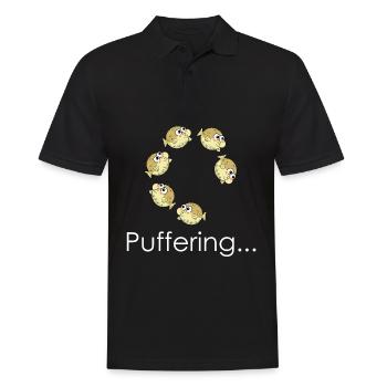 Poisson-globe tampon - Polo Homme - noir - Devant - Kai (181cm)