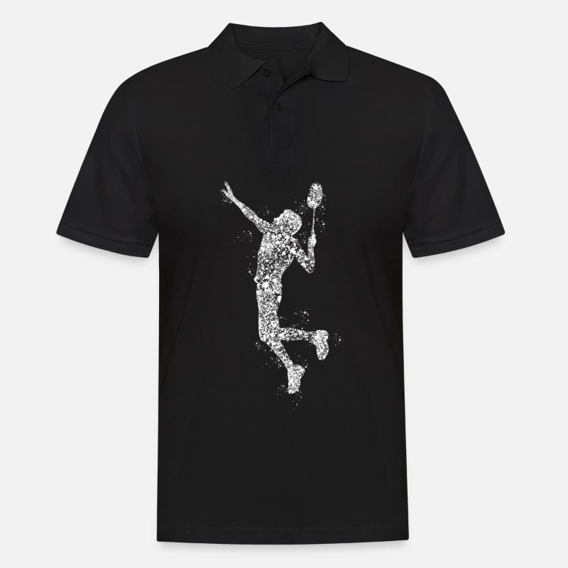Badminton - Polo Homme - noir