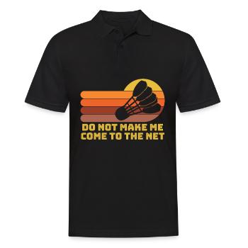 Badminton Badmintonspieler - Männer Poloshirt - Schwarz - Vorne - Kai (181cm)