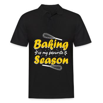 Boulangerie, confiseur, boulangerie, boulanger - Polo Homme - noir - Devant - Kai (181cm)