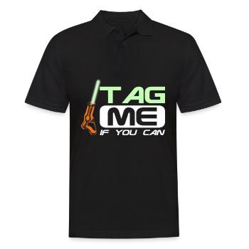 Laser Tag, Lasertag, Lasergame, Laserdrom - Men's Polo Shirt - black - Front - Kai (181cm)