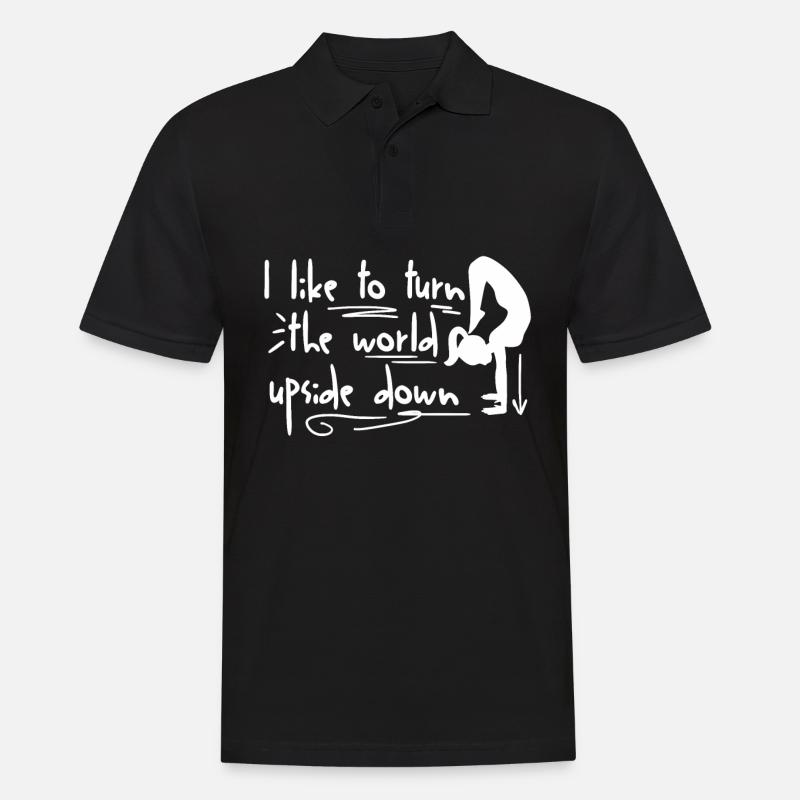 Handstand Mädchen Turnen - Männer Poloshirt - Schwarz