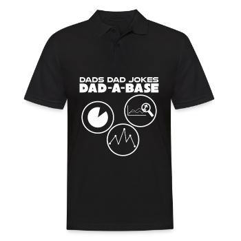 Joke Father Joke Father Jokes - Men's Polo Shirt - black - Front - Kai (181cm)