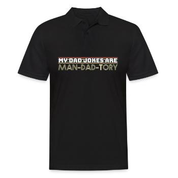 Dad Dad Jokes Joke - Men's Polo Shirt - black - Front - Kai (181cm)