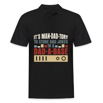 Joke Father Father Joke Jokes - Men's Polo Shirt - black - Front - Kai (181cm)