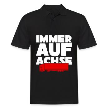 LKW-Fahrer LKW Trucker - Männer Poloshirt - Schwarz - Vorne - Kai (181cm)